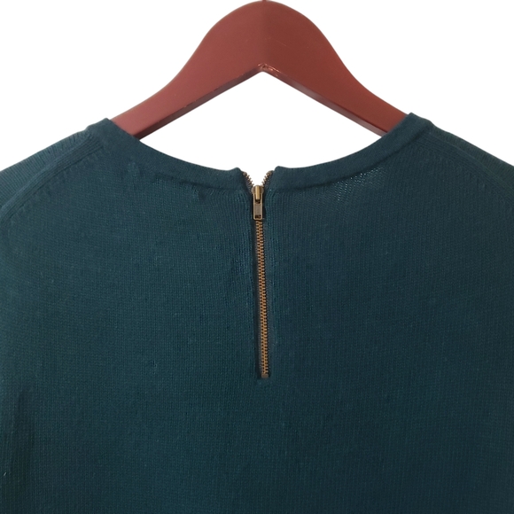 J. Crew Womens Jeweled Starburst Sweater Green Sz Small - Picture 6 of 13